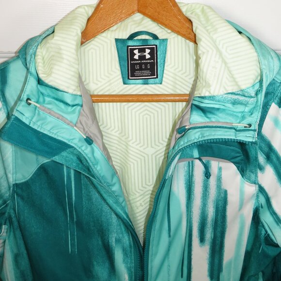 UNDER ARMOUR Women’s LG Storm2 Infrared Ampli Snow/Ski Jacket Primaloft Green - Picture 3 of 7